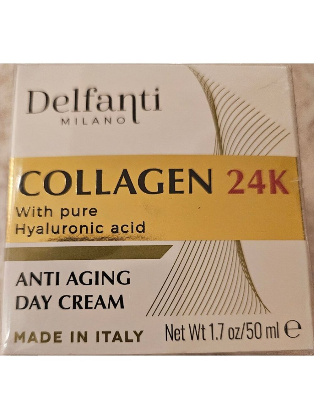 Delfanti Milano Collagen 24K Anti-Aging Day Cream With Hyaluronic Acid 1.7 Oz